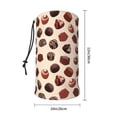 thumbnail image 2 of Neck Gaiter Face Cover Scarf, Chocolate Print No.J94 Soft Face Sun Mask Cover Scarf Headband Cooling Sweat Absorbing Bandanas Hiking Cycling Running, 2 of 7