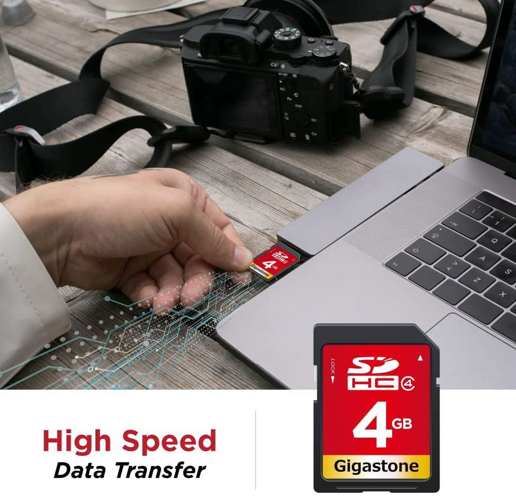 Gigastone 4GB SDHC Flash Memory Card