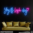 thumbnail image 2 of Craftnamesign It's Lash Day Neon Sign, Eyelashes Wall Art, Beauty Spa Wall Decor, 2 of 4