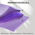 thumbnail image 3 of 3 inch Twin XL Size Non-Slip Gel Memory Foam Mattress Topper for Pressure Relief, with Removable & Washable Cover, CertiPUR-US Certified, 3 of 11