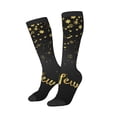 thumbnail image 2 of Fotbe Happy New Year print Women's Men's Novelty Crew Socks Cotton Socks Knee High Socks for Walking,Running,Nurses,Pregnancy, 2 of 8