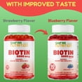 thumbnail image 5 of Vegan High Potency Hair Growth Biotin Gummies 5000 mcg For Women Kids Men | 90 Ct, 45 Servings, Non-GMO | Hair, Skin and Nails Gummy Vitamins & Prevents Hair Loss | Halal Vitamins | SHIFAA NUTRITION, 5 of 7