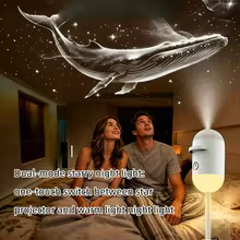 thumbnail image 4 of Proyector de luz nocturna 2 en 1, proyector de luz nocturna ajustable de 360° para dormitorio, proyector de cielo estrellado portátil USB con filtro de proyección deslizante de 3/6/12/24, 4 of 4