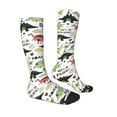 thumbnail image 4 of Lsque Cute Dinosaurs Printed Crew Socks Men's Women's LightWeight Thin Casual Calf Socks ,Knee High Socks,Cotton Socks, 4 of 9