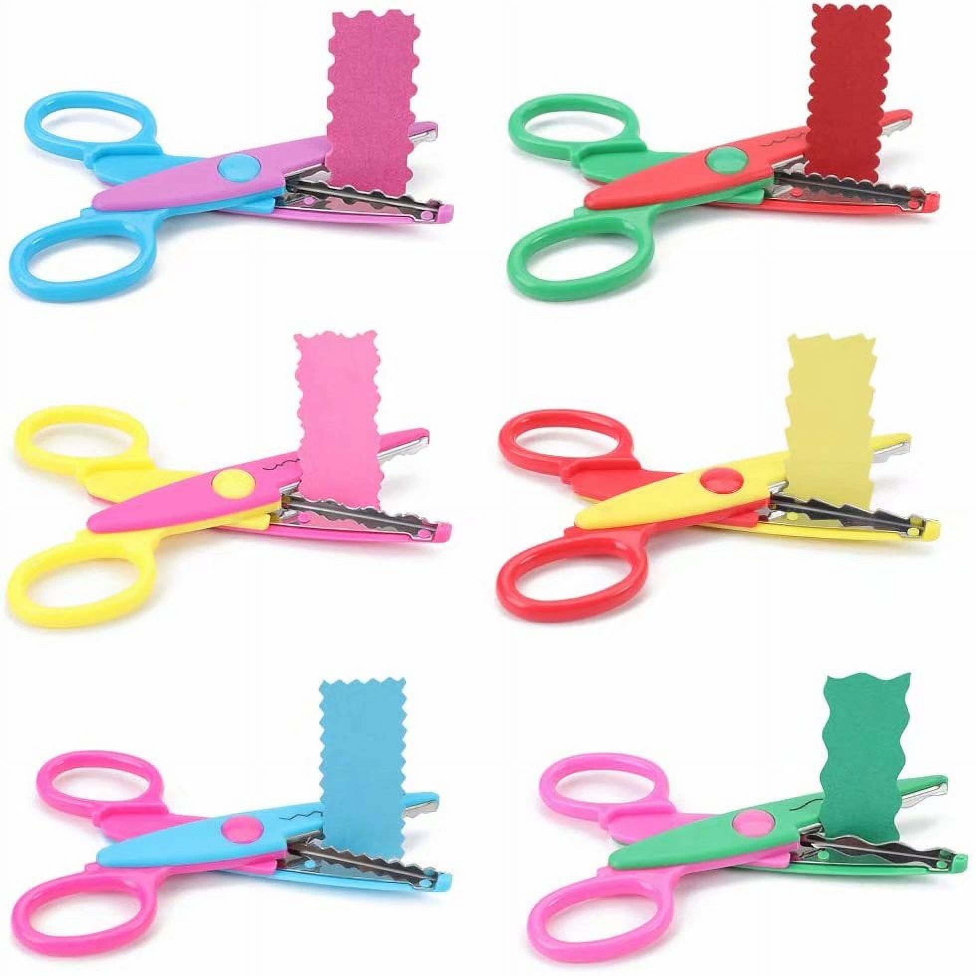 Blue Cute Safety Scissors With Protective Cover Kids Paper Craft Scissors  Card Photo Handmade Tools DIY School Office Supplies - AliExpress