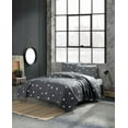 thumbnail image 2 of Gray Triangle Full/Queen Size Bedspread/Coverlet Set – 3 Piece Quilt Set with Pillowcases, All-Season Lightweight, Digitally Printed Design, 65% Cotton, Made in Turkey – Soft, Durable,, 2 of 3