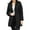 Black, variant on Winter Jackets for Women Water Detachable Hood Coat For Warm Long Sleeve Winter Outerwear Reversible Thermal Jacket With Pockets Winter Coats for Women