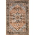 thumbnail image 4 of nuLOOM Wrenley Medallion SplashGuard Machine Washable Area Rug, 8' x 10', Wrenley Sienna Brown, 4 of 8