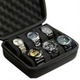 thumbnail image 2 of Portable 6 Slot Watch Storage Pouches Waterproof Travel Carrying Case Bag With Soft Lining for Smartwatch Wristwatch Box, 2 of 4