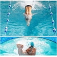 thumbnail image 4 of Floating Pool Divider Rope 10ft 20ft 30ft, Pool Lane Divider Floats with 2 Hooks, Safety Pool Division Cordon, Blue White Pool Buoy Kit (Size : L4m/13.12ft), 4 of 7