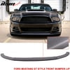 Fits 13-14 Mustang V6 GT Style Front Bumper Lip Spoiler - Polyurethane (PU)