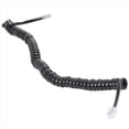 thumbnail image 2 of 4piezas 9.3 Pulgada Negro RJ9 Cable Cordon de Bobina del Modem del Telefono, 2 of 5