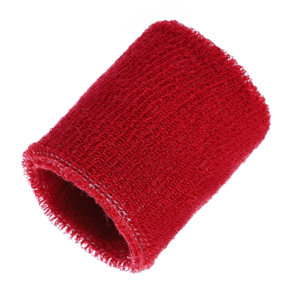 Wosthever 1 Uds muñequeras de algodón banda para el sudor deportiva banda de mano soporte para muñeca para el sudor Ropa Deportiva, Zapatos rojo