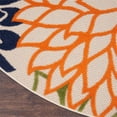thumbnail image 4 of Pemberly Row 10' x Round Multicolor Fabric Tropical Area Rug (10' Round), 4 of 7