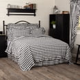 thumbnail image 2 of VHC Brands Annie Buffalo Check Cotton Farmhouse Bedding Pre-Washed King Coverlet, Quilt 105x95, Black Country, 2 of 2