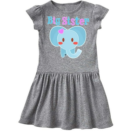 

Inktastic Big Sister elephant Gift Toddler Girl Dress
