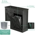 Double Tilt Out Trash Free Standing 10 Gallon Recycling Trash