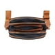 thumbnail image 5 of Bandolera EVVE Trendy con triple cremallera pequeña de piel vegana color tostado, 5 of 6