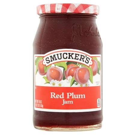 (3 Pack) Smucker's Red Plum Jam, 18 oz