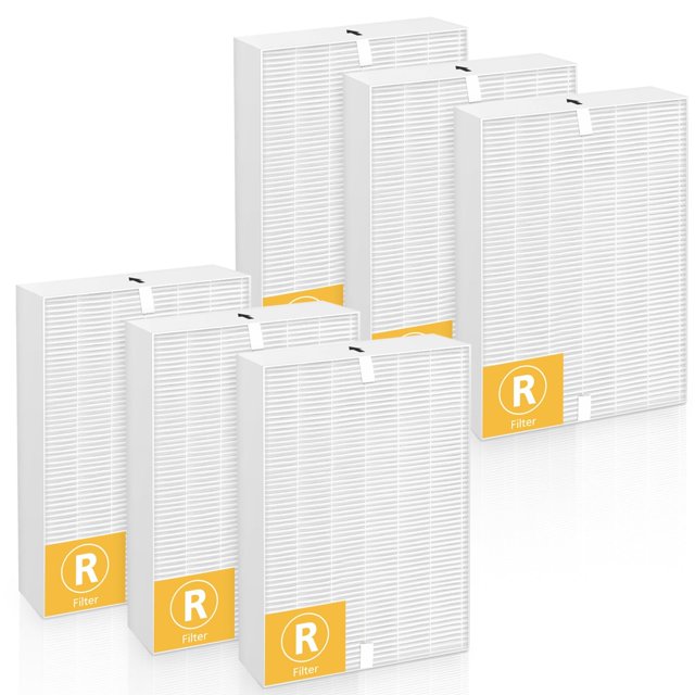 6 Pack HPA300 HEPA Replacement Filter R Compatible with Honeywell HPA300 Air Purifiers, Fits HPA300 HPA090, HPA200, HPA100 Series and HPA53