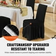 thumbnail image 4 of KFFKFF 4-Piece Black Long Spandex Folding Chair Cover Wedding Party Dress, 4 of 10