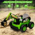 thumbnail image 5 of 12V Kids Ride-On Excavator Digger Car – Remote Control Electric Digging Arm, Dual 35W Motors, 10Ah Large Battery, 4x75W Driving Motors, Led Tail Light, Music, and USB, 5 of 7