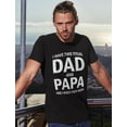 thumbnail image 5 of Tstars Mens Gifts for Dad Father's Day Shirts Gift I Have Two Titles Dad and Papa Funny Humor Cool Best Gift for Dad T Shirt, 5 of 8