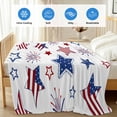 thumbnail image 4 of 4th of July Cooling Blanket,Lightweight Breathable Summer Throw Blanket with Double Sided Cold Effect,Independence Day Blue Red Star Fireworks Picnic Blankets Bed Sheet for Hot Sleepers 40"x60", 4 of 8