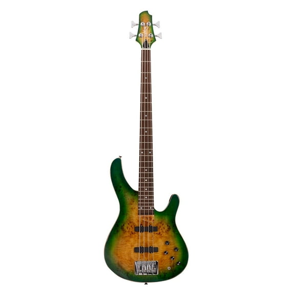 Bajo Eléctrico de 4 Cuerdas BABILON Serie Unique BASS MASTER IV-GR Verde 40x10.8x116.5