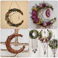 thumbnail image 5 of Moon Shaped Wreath Rattan 2pcs Moon Shape DIY Rattan Wreath Handmade DIY Rattan Rings Vine Branch Wreath for DIY Crafts, 5 of 10