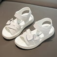 thumbnail image 5 of Girls Sandals,Children Shoes Summer Butterfly Sandals Shoes Love Decorative Thick Sole Sandals Soft Sole Comfortable Princess Sandals(Coloe:White,Size:2), 5 of 7