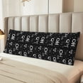 thumbnail image 2 of Balery Ho-Ho-Ho 2 Funda Protectora para Almohada Corporal de Algodón Hipoalergénico con Cierre(55 x 21 pulgadas), Almohadas No Incluidas, 2 of 7