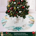 thumbnail image 6 of FMSHPON Vintage Easter Pattern Xmas Christmas Tree Skirt Stand Mat for Holiday Party Decoration Indoor Outdoor 48 inches, 6 of 6