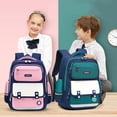 thumbnail image 4 of HJYCHN School Backpack British Style Large Capacity Lightweight Bookbag for Kids Boys Girls Elementary Students School Backpacks Pink One Size, 4 of 5
