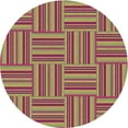 thumbnail image 1 of Ahgly Company Machine Washable Indoor Round Transitional Green Area Rugs, 4' Round, 1 of 7