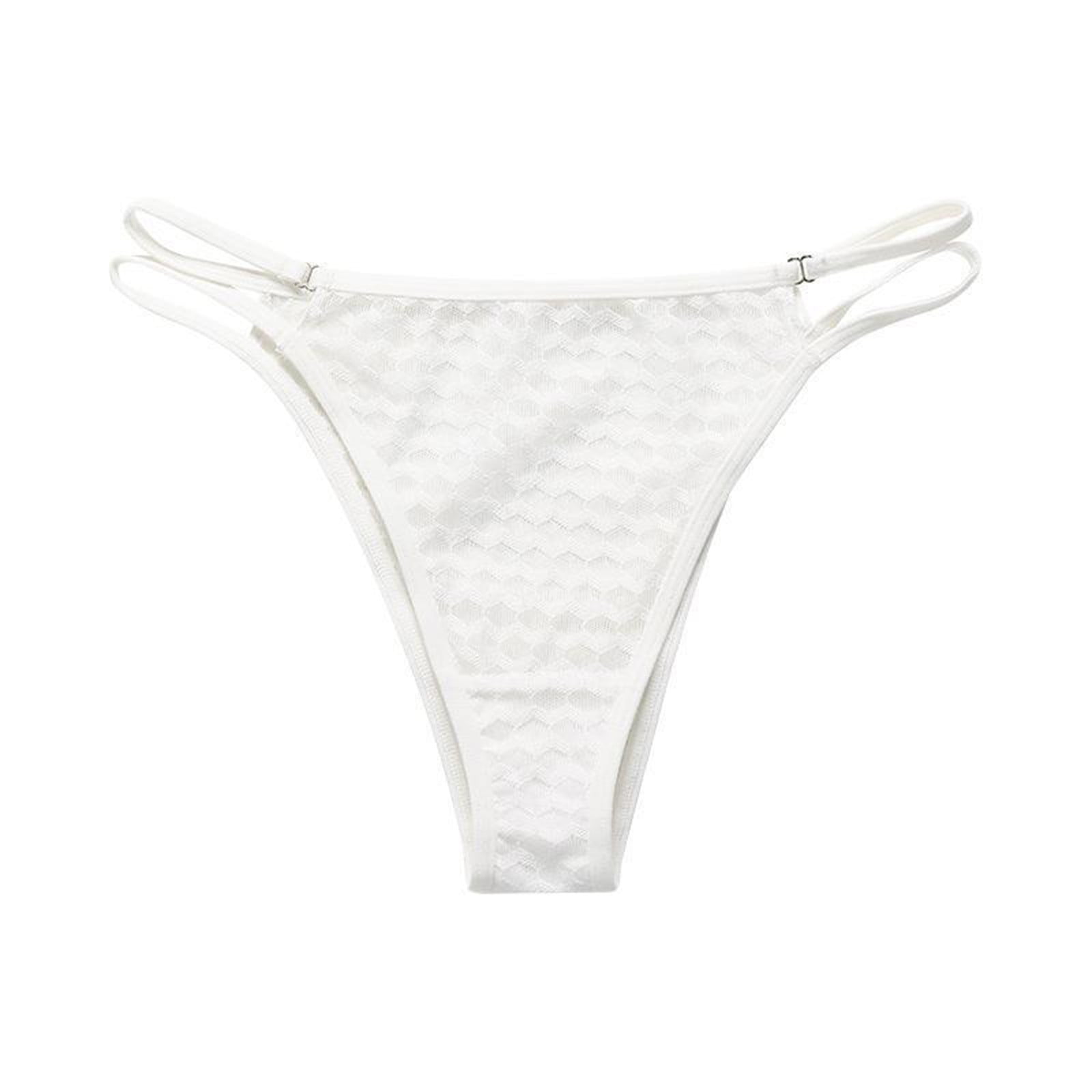 ZMHEGW Women's Silky Shiny Low Waist Briefs Transparent Underwear
