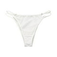 thumbnail image 2 of CAICJ98 Women'S Lingerie Womens Underwear Cotton Underwear No Muffin Top Full Briefs Soft Breathable Ladies Panties For Women,White, 2 of 3