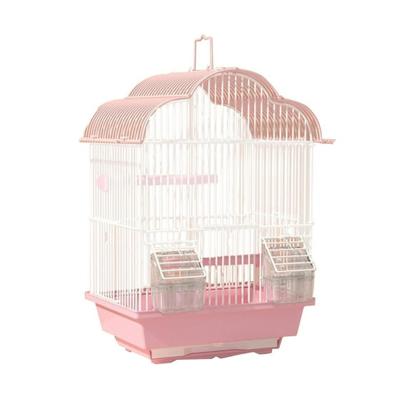 MERIGLARE Parrot Birdcage House Travel Birds Cage for Cockatiels African Grey Parakeets L