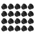 thumbnail image 1 of Uxcell 20 piezas de tapones de silicona 0.61" para saleros, tapón de sellado hueco negro, 1 of 5