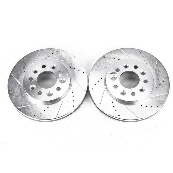 Power Stop AR85101XPR Evolution Drilled & Slotted Rotors -Front Fits 2004 Ford Freestar