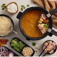 thumbnail image 3 of Fondussimo Evolution Small Fondue Set, Electric Fondue Pot for 4 People, Comes with 4 Perforated Baskets. for Broth and Meat Fondue. Heat-Resistant Base, Adjustable Temperature Control., 3 of 8