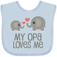 thumbnail image 3 of Inktastic My Opa Grandpa Loves Me Boys or Girls Baby Bib, 3 of 4
