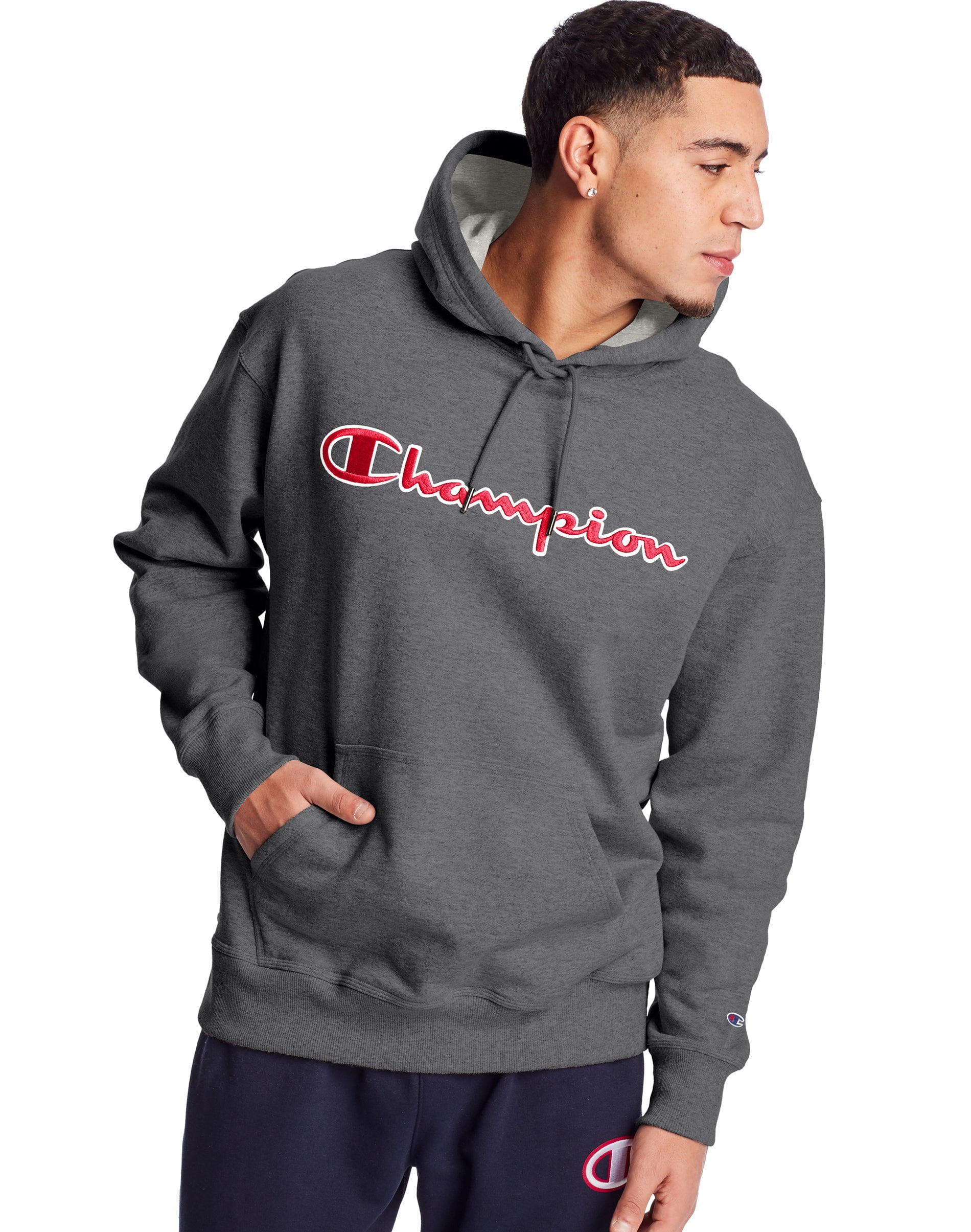 champion applique hoodie