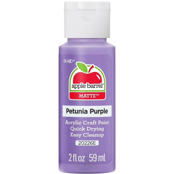 Peinture acrylique mate Apple Barrel Colors, 2 fl oz (59 mL), Pétunia violet