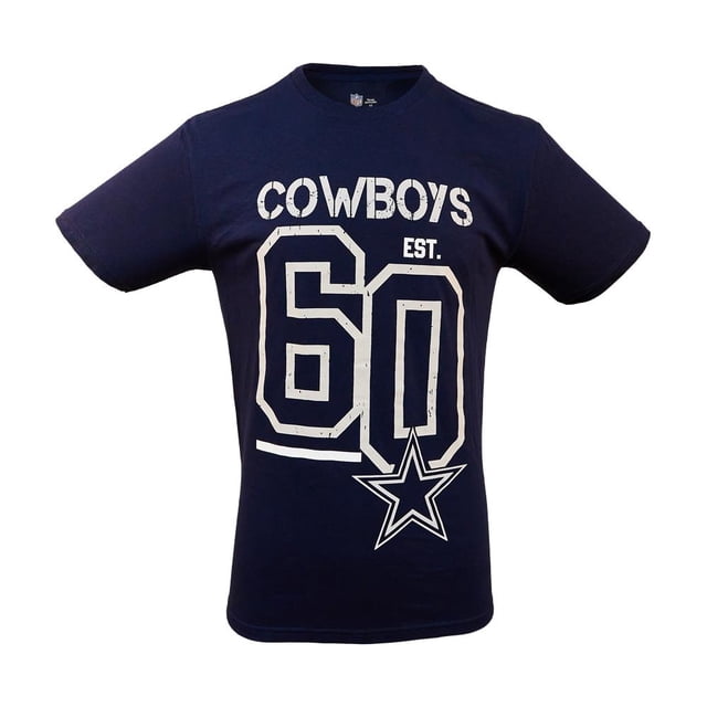 Playera NFL Talla EG Manga Corta Cowboys Azul Marino para Hombre