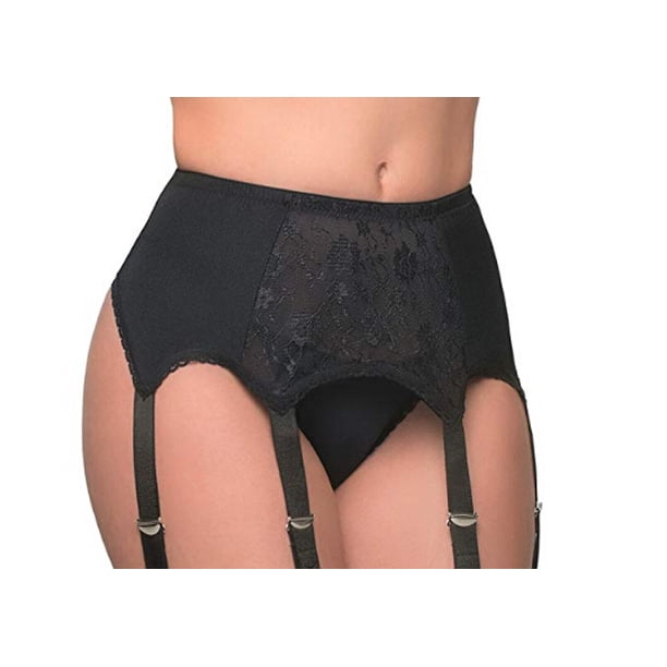 VISgogo Mujeres Sexy Lace Six Claw Garter Ajustable FemaleThigh-Highs Medias Liguero VISgogo moda