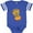 Football Blue and White, variant on Inktastic Happy Tiki Face Boys or Girls Baby Bodysuit
