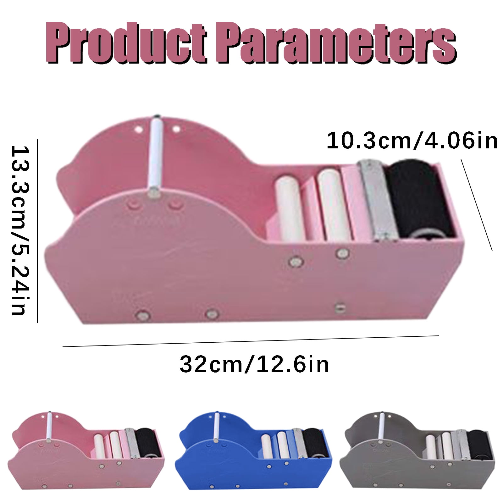 Blue Water Activated Tape Dispenser, Packing Sealing Machine with Smooth Cutter, for Shipping Diy Art Projects, Efficient, 13X5In, 1Pcs