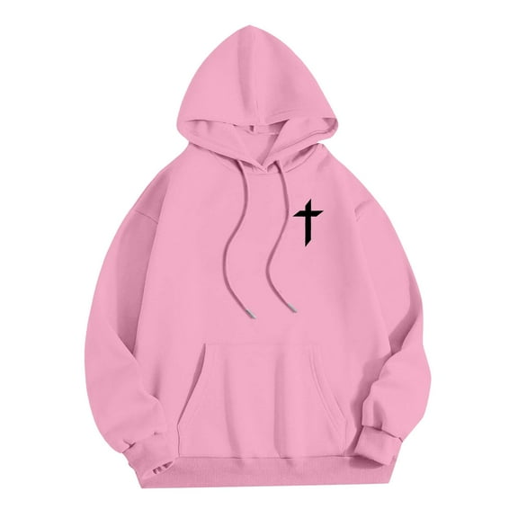 XINXIAOO Hoodies for Women Long Sleeve Pullover Hoodie Sweatshirt Cute Hoodies Pink Womens Sweatshirt Fall Jacket Women College Clothes for Women