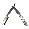 thumbnail image 4 of Classic Samurai  Stainless Steel Professional Barber Straight Edge Razor with 100 Lord Single Edge Razor Blades, 4 of 5